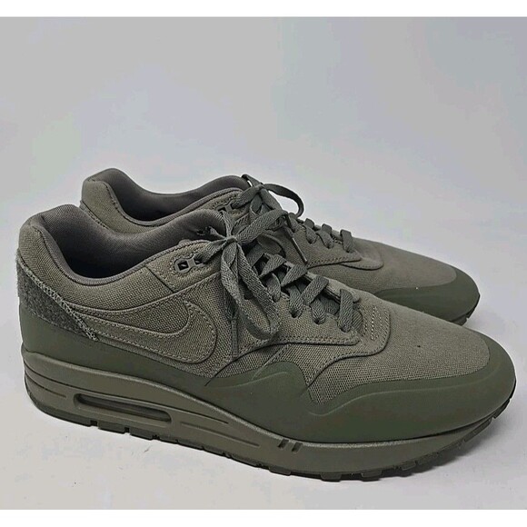 Size 13 - Nike Air Max 1 V SP Patch Steel Green 704901-300 Rare Sneakers Shoes - Picture 3 of 11